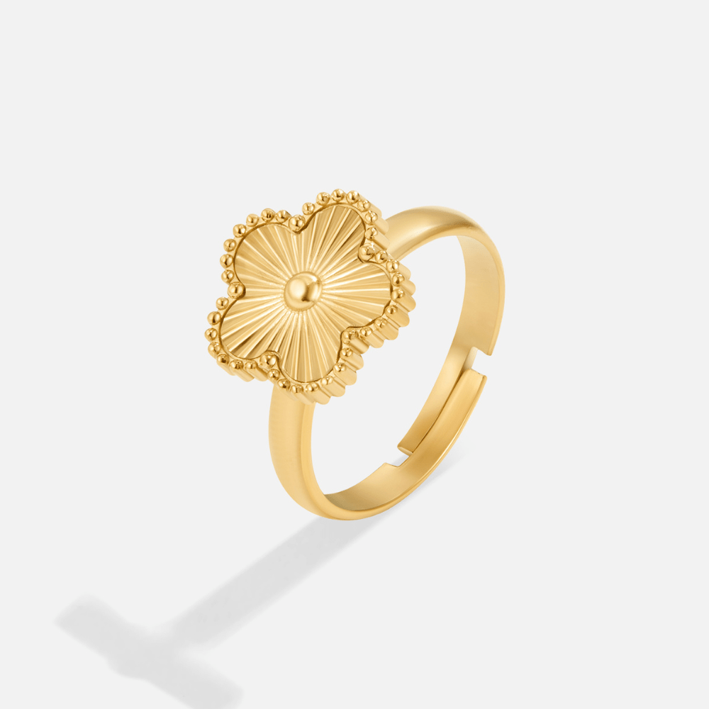 Golden Clover Ring - Beautiful Earth Boutique