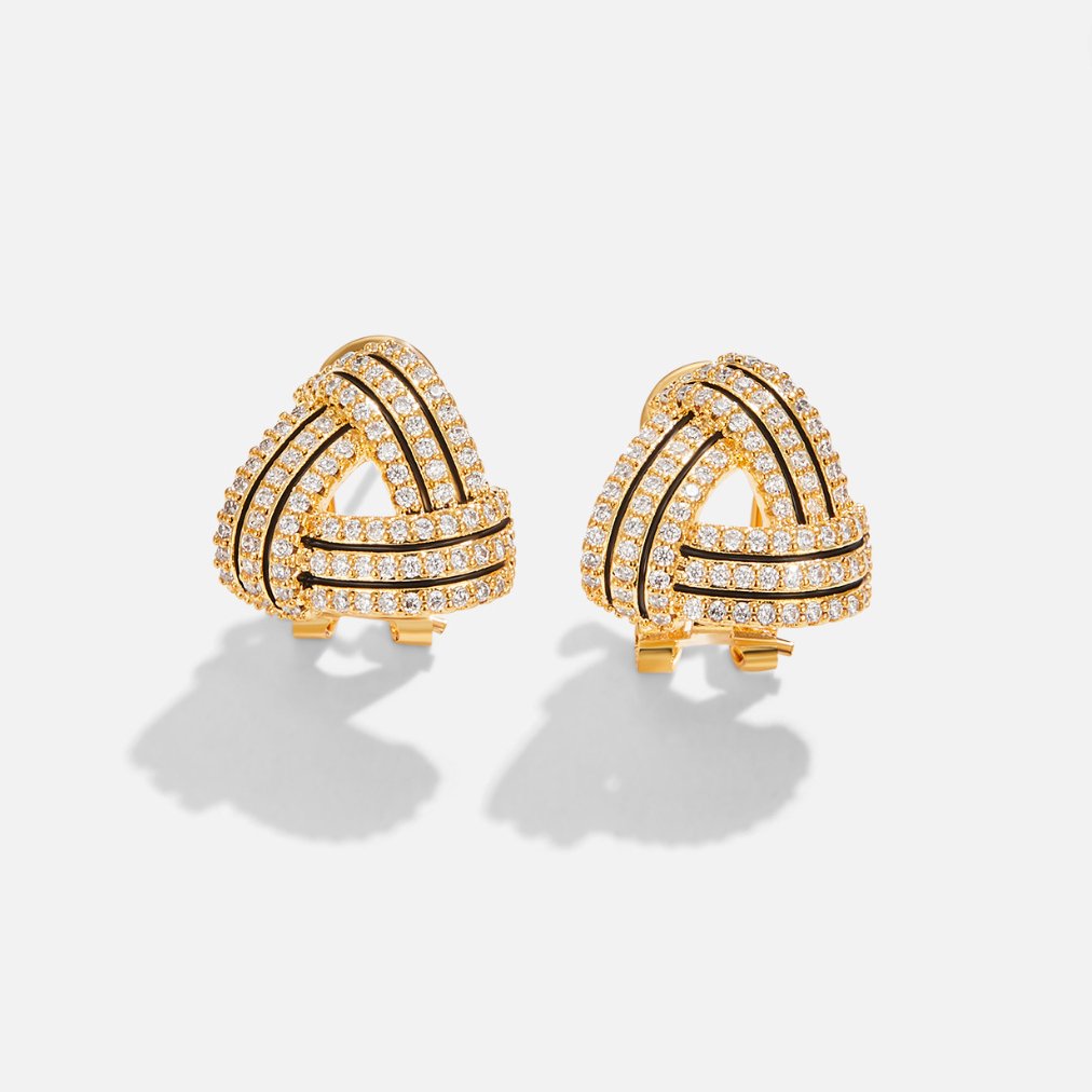 Great Gatsby Black & Gold Earrings