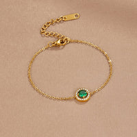 Green Emerald Crystal Bracelet - Beautiful Earth Boutique