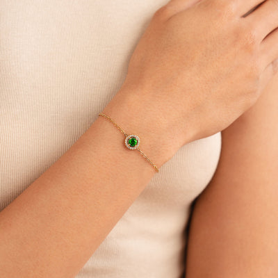 Green Emerald Crystal Bracelet - Beautiful Earth Boutique