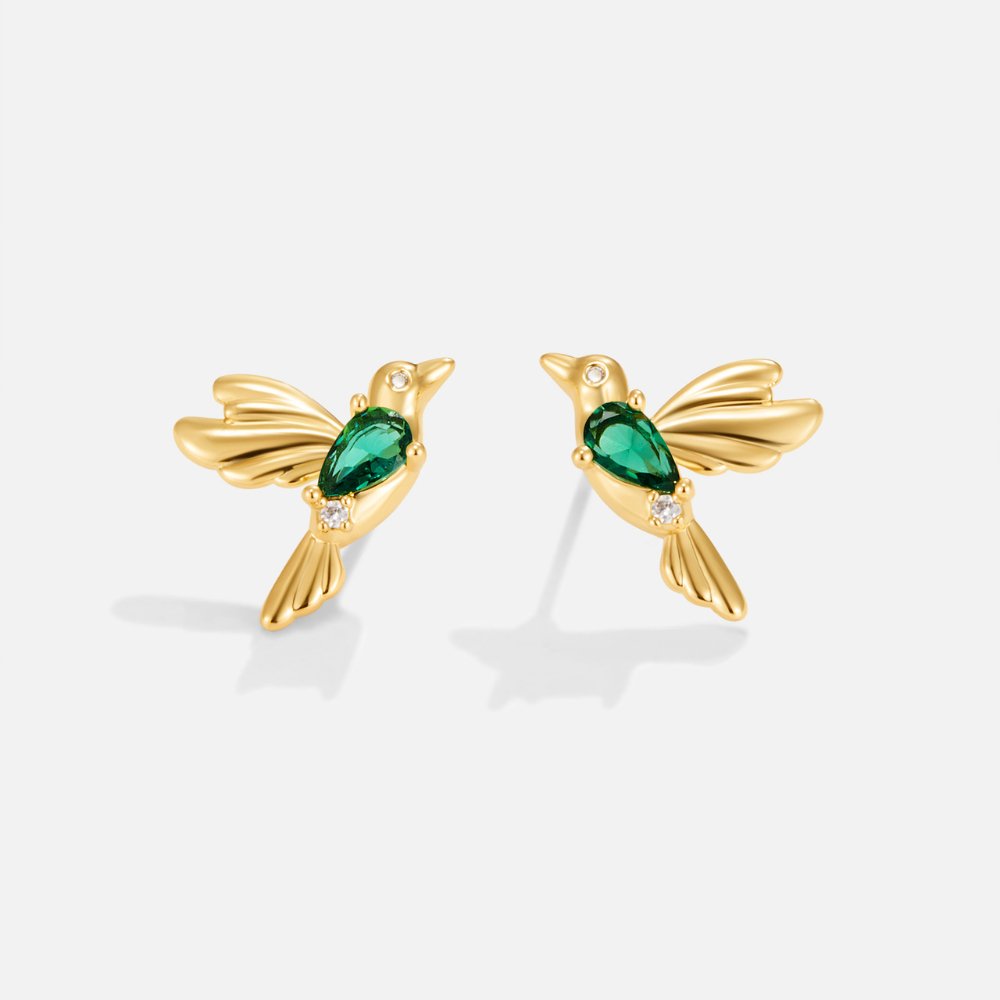Hummingbird Stud Earrings - Beautiful Earth Boutique
