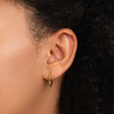 Lala Twisted Hoop Earrings - Beautiful Earth Boutique