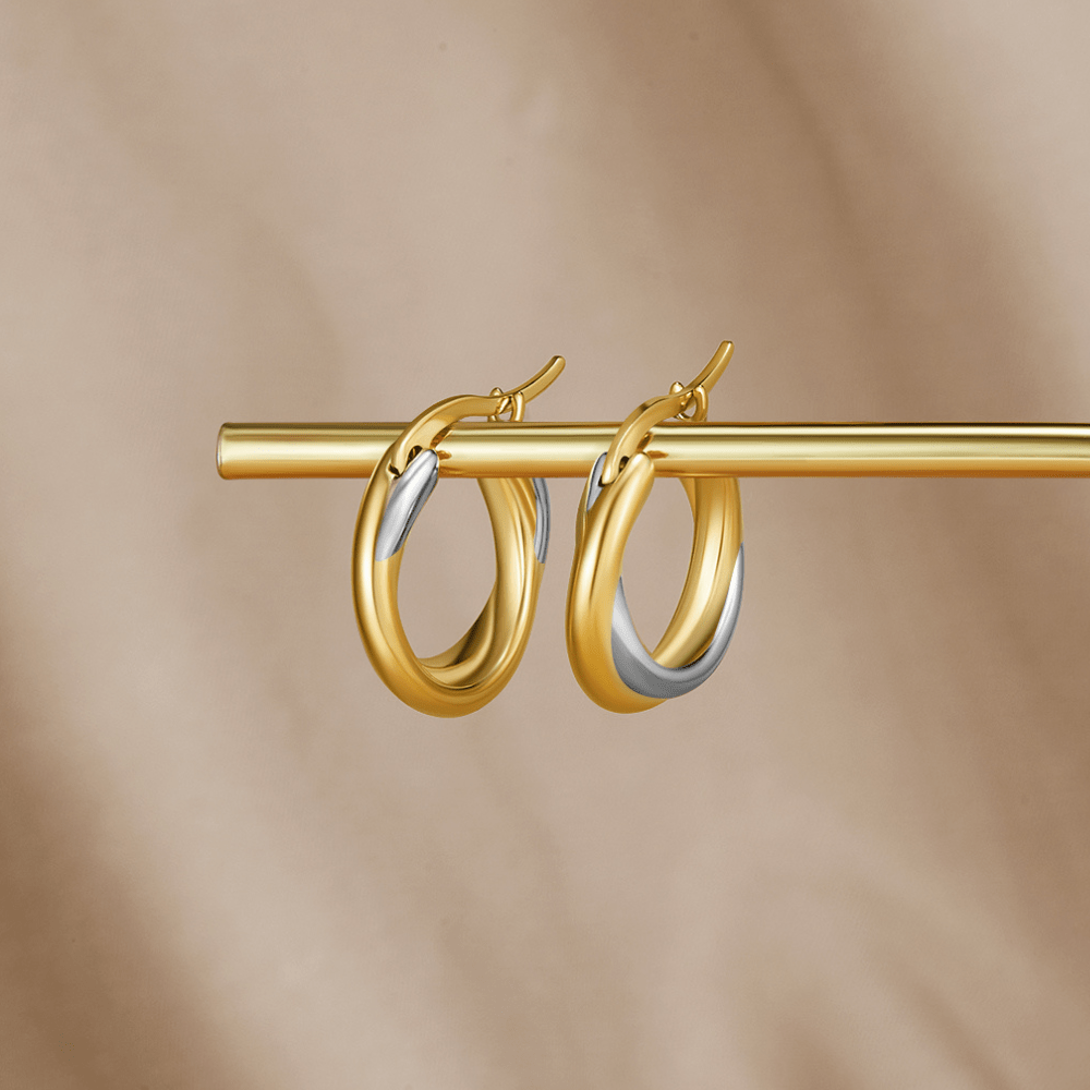 Lea Entwined Hoop Earrings - Beautiful Earth Boutique