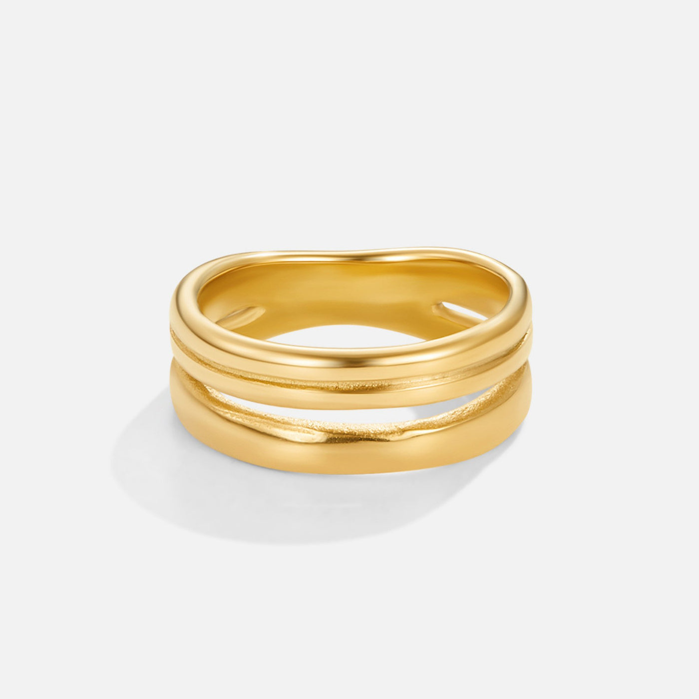 Lia Layered Gold Ring - Beautiful Earth Boutique