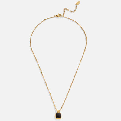 Lucia Black Pendant Necklace - Beautiful Earth Boutique