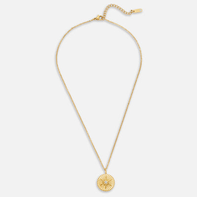 Luna Starburst Coin Necklace - Beautiful Earth Boutique