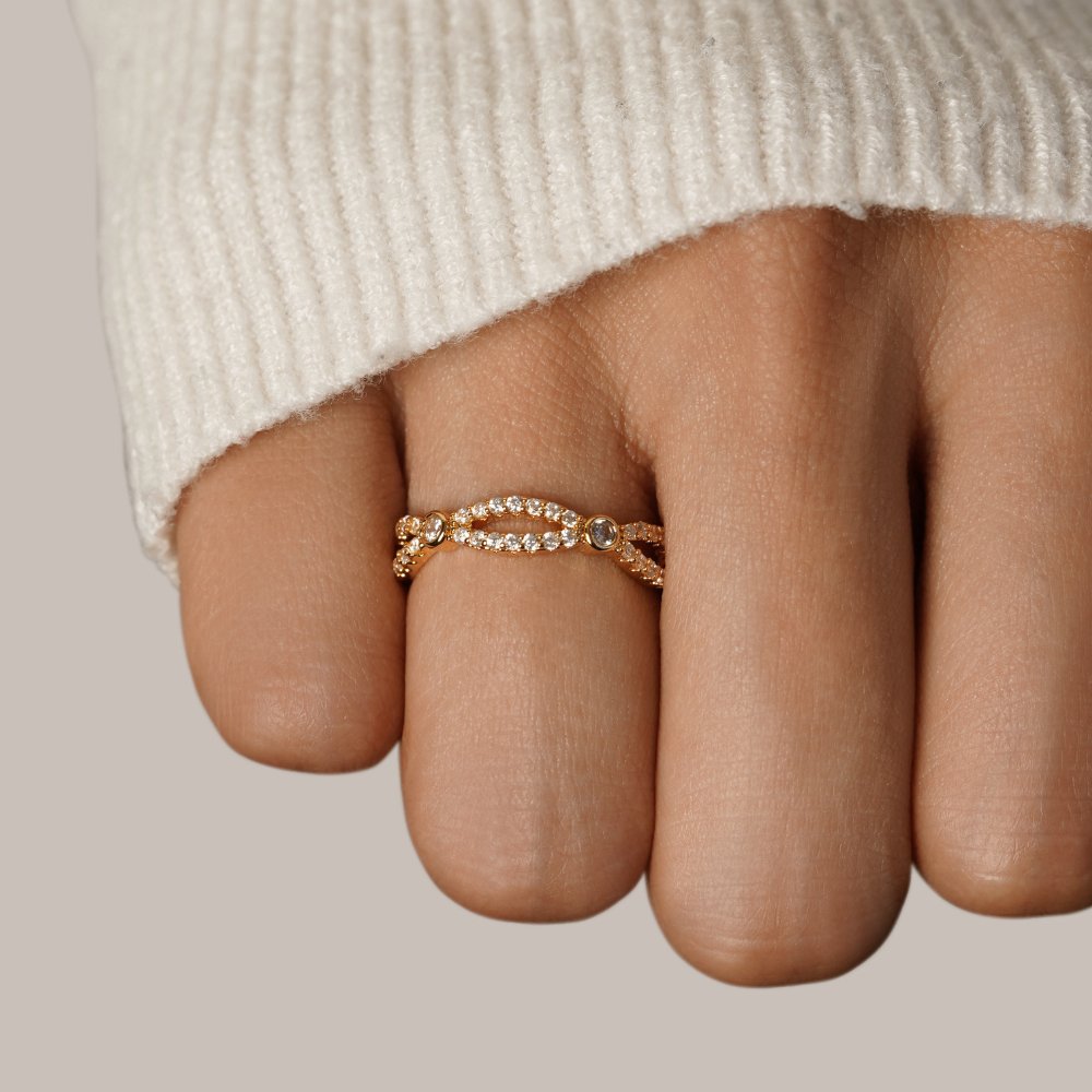 Milana Crystal Tennis Ring - Beautiful Earth Boutique