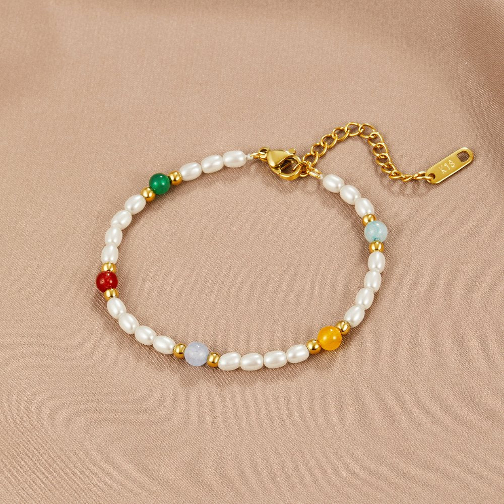 Orelia Pearl & Bead Bracelet - Beautiful Earth Boutique