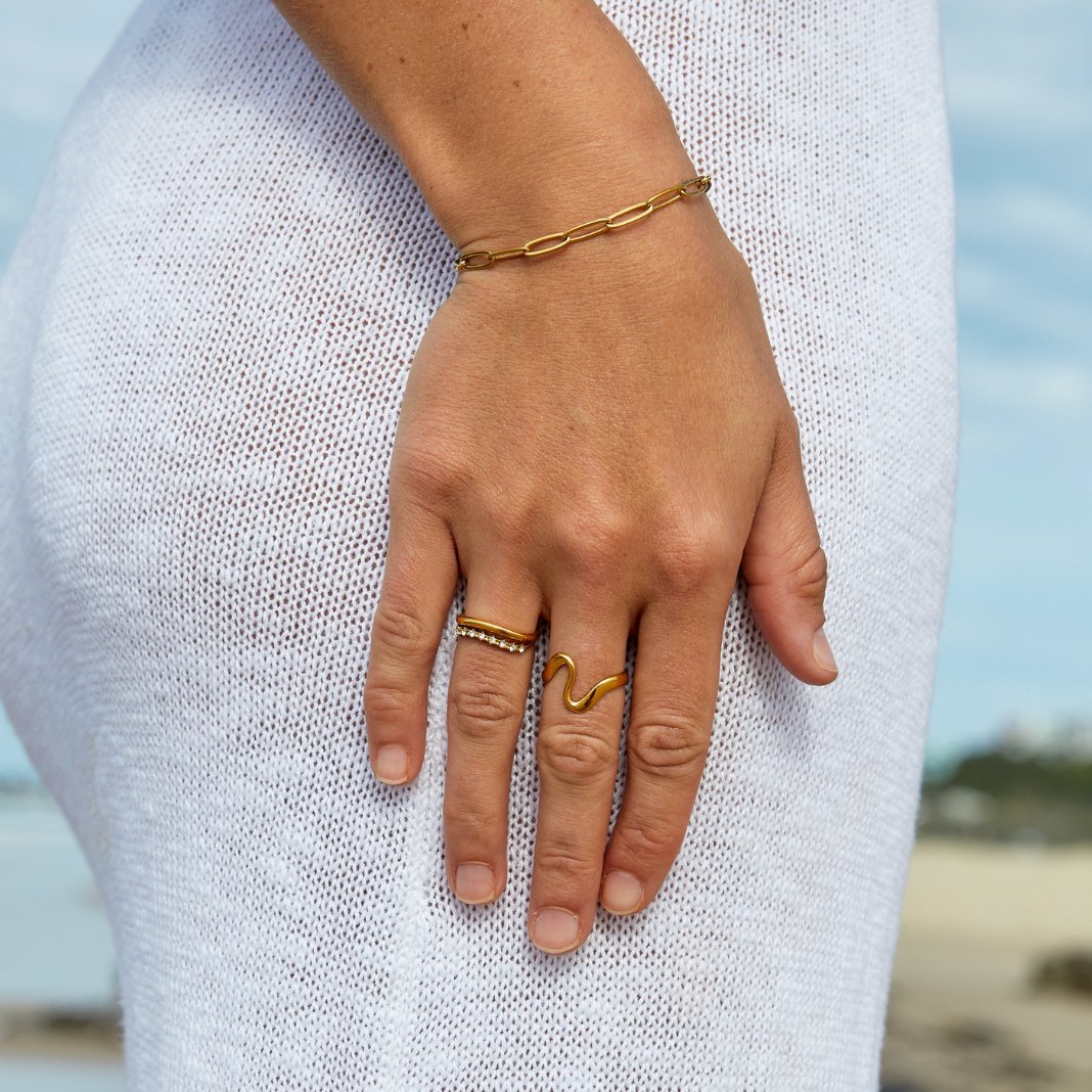 Paperclip Gold Bracelet - Beautiful Earth Boutique