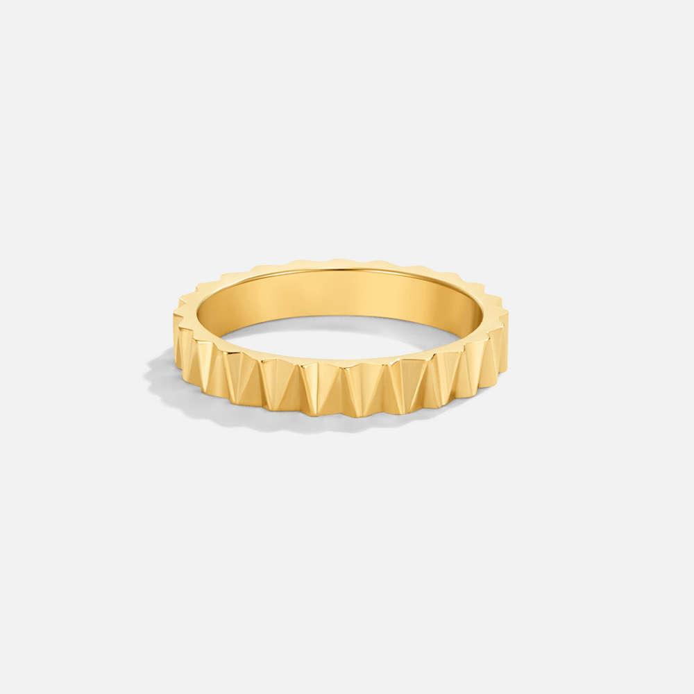 Reene Geometric Gold Ring - Beautiful Earth Boutique