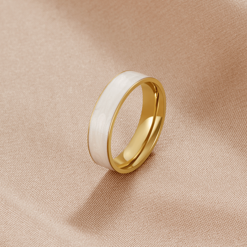 Sahara White Band Ring - Beautiful Earth Boutique