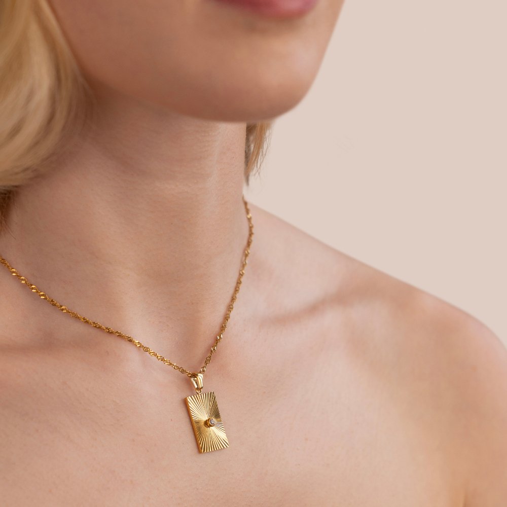 Selene Gold Necklace - Beautiful Earth Boutique