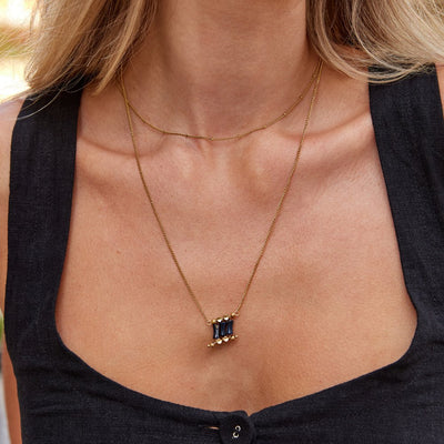 Sierra Midnight Pendant Necklace - Beautiful Earth Boutique