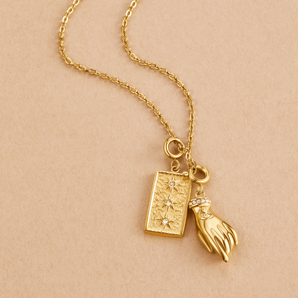 Simple Chain Charm Necklace - Beautiful Earth Boutique