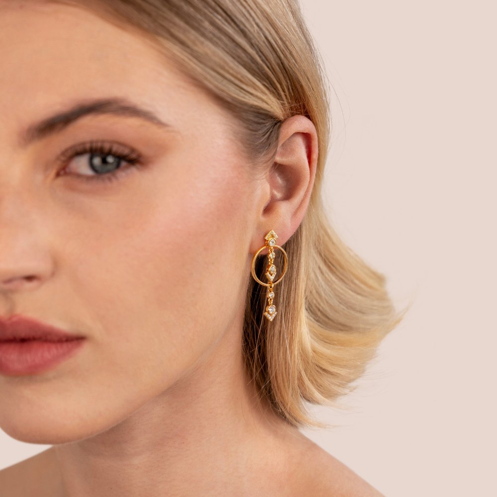 'Timeless' Crystal Drop Earrings - Beautiful Earth Boutique