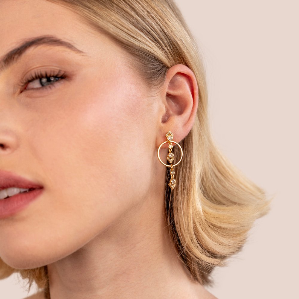 'Timeless' Crystal Drop Earrings - Beautiful Earth Boutique