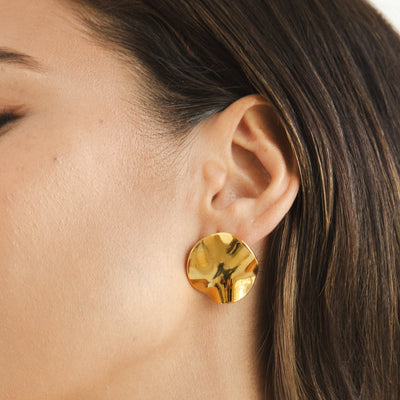 Tyra Gold Earrings - Beautiful Earth Boutique