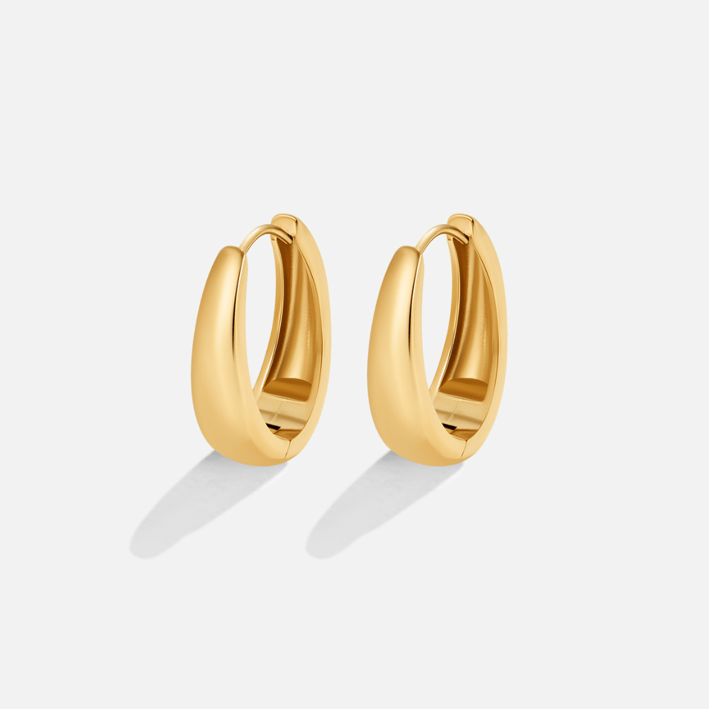 Valentina Gold Hoop Earrings - Beautiful Earth Boutique