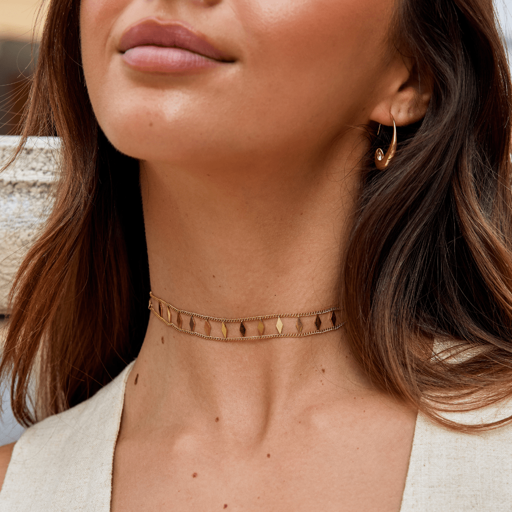 Zara Gold Choker – Beautiful Earth Boutique