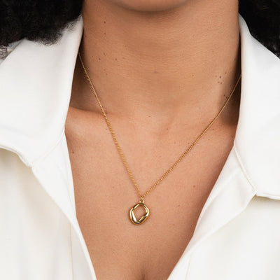 Zola Geometric Gold Necklace - Beautiful Earth Boutique