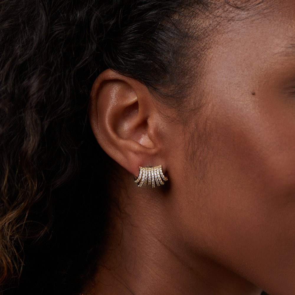 18K Gold Layla Wrap Earrings - Beautiful Earth Boutique