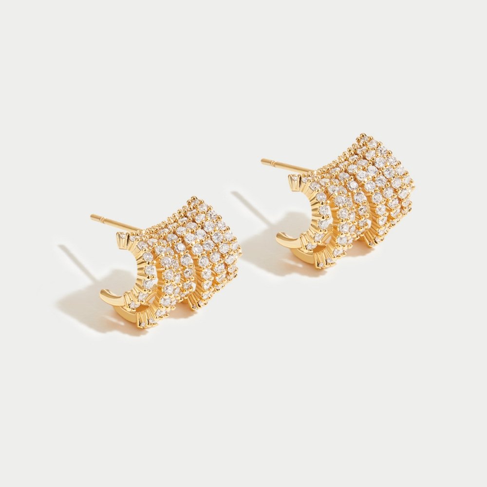 18K Gold Layla Wrap Earrings - Beautiful Earth Boutique