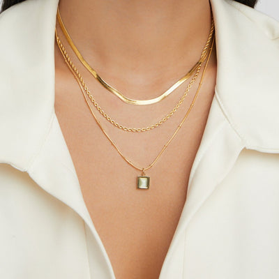 Alexandra Layered Necklace - Beautiful Earth Boutique