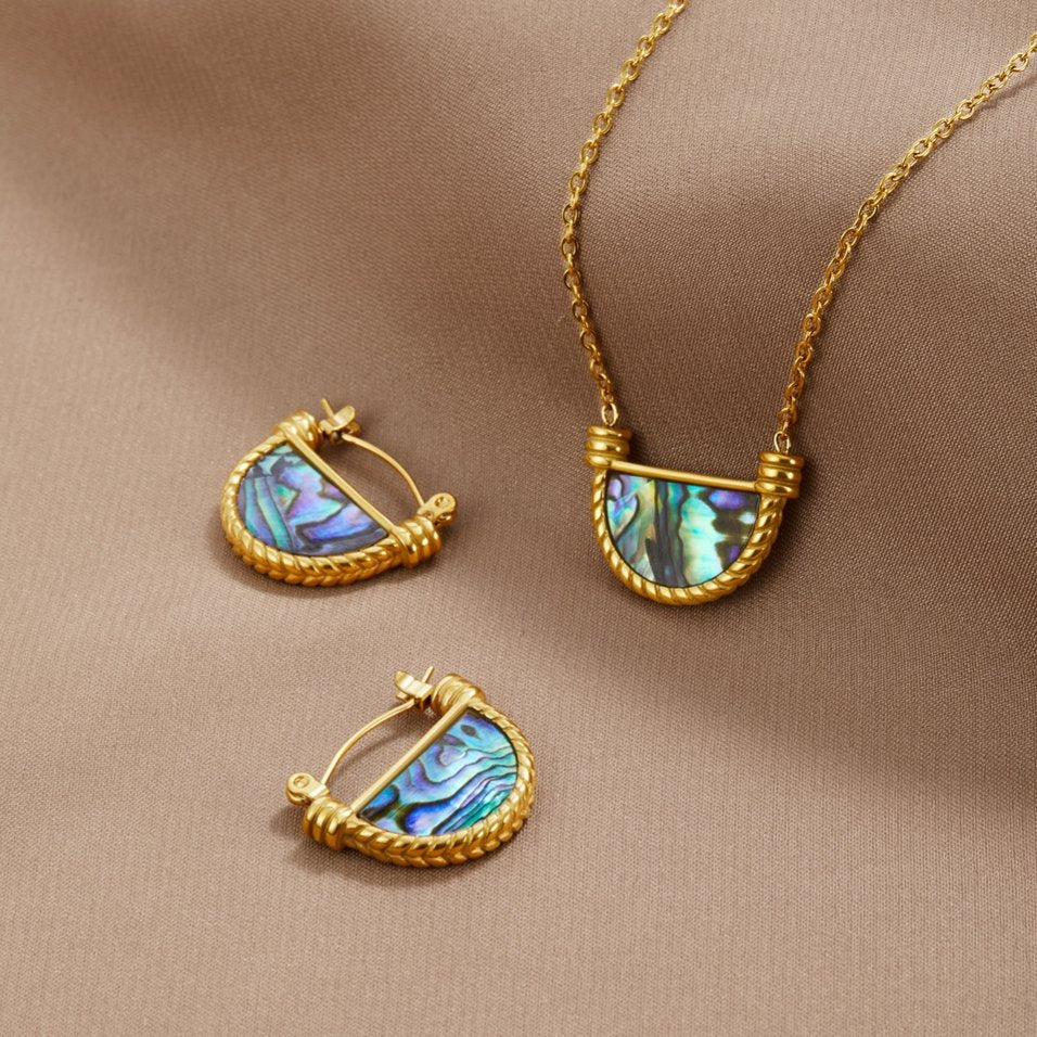 Amalfi Turquoise Shell Earrings - Beautiful Earth Boutique