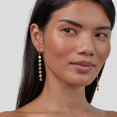 Amari 18K Gold Disc Earrings - Beautiful Earth Boutique