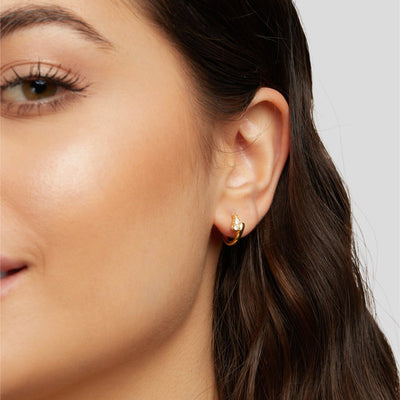 Anastasia Gold Crystal Earrings - Beautiful Earth Boutique