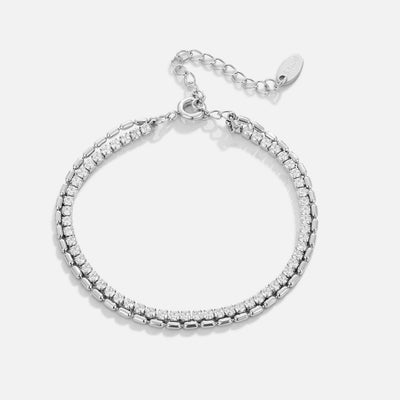 Arelia Crystal Silver Bracelet - Beautiful Earth Boutique