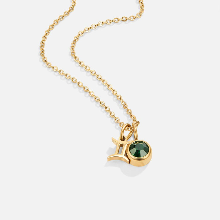Astria Zodiac Birthstone Necklace - Beautiful Earth Boutique