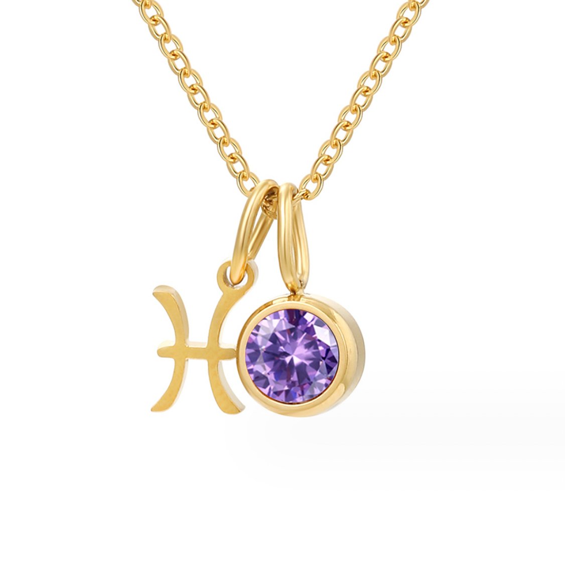 Astria Zodiac Birthstone Necklace - Beautiful Earth Boutique