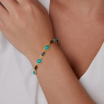 Birthstone Turquoise December Bracelet - Beautiful Earth Boutique