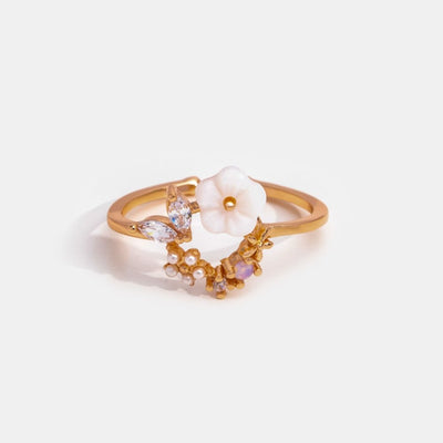 Blooming Rose Gold Flower Ring - Beautiful Earth Boutique