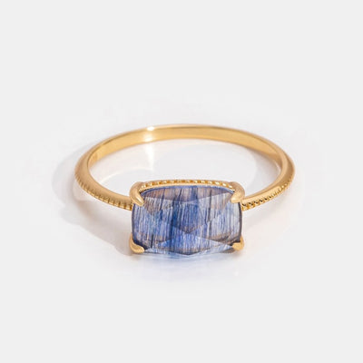 Blue Quartz Crystal Ring - Beautiful Earth Boutique