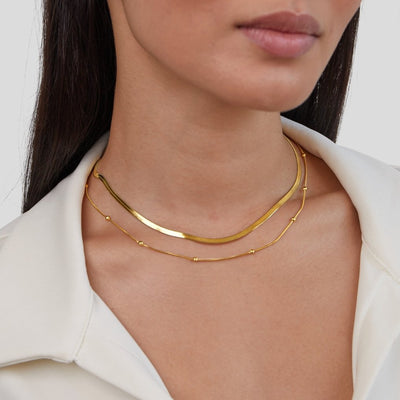 Callie 18K Gold Necklace Set - Beautiful Earth Boutique
