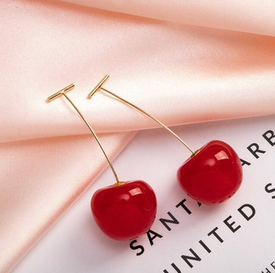 Celia Rouge Cherry Earrings - Beautiful Earth Boutique