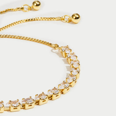 Celine Gold Crystal Bracelet - Beautiful Earth Boutique