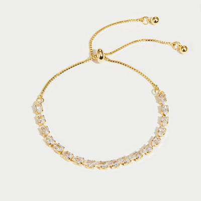Celine Gold Crystal Bracelet - Beautiful Earth Boutique