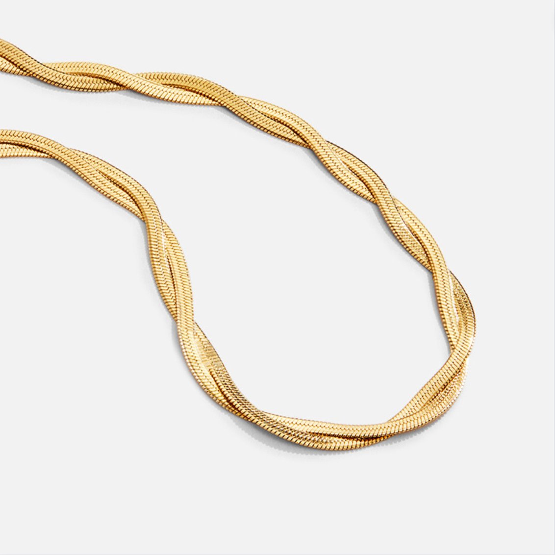 Chiara Twist Snake Chain Necklace Beautiful Earth Boutique chiara-twist-snake-chain-necklace-beautiful-earth-boutique