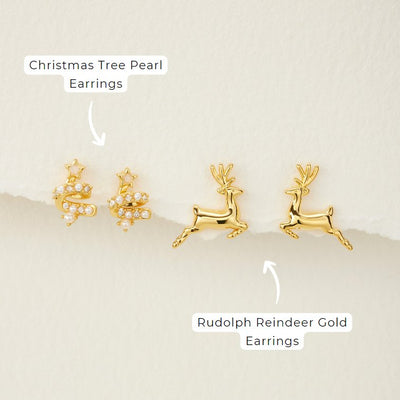 Christmas Tree Pearl Earrings - Beautiful Earth Boutique