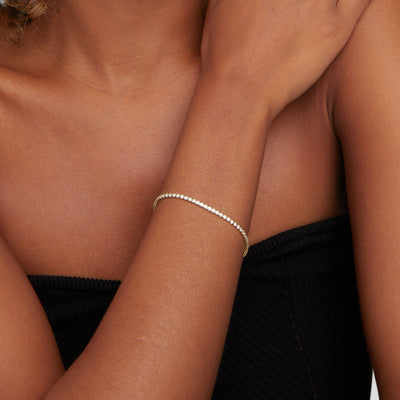 Cordelia Gold Tennis Bracelet - Beautiful Earth Boutique