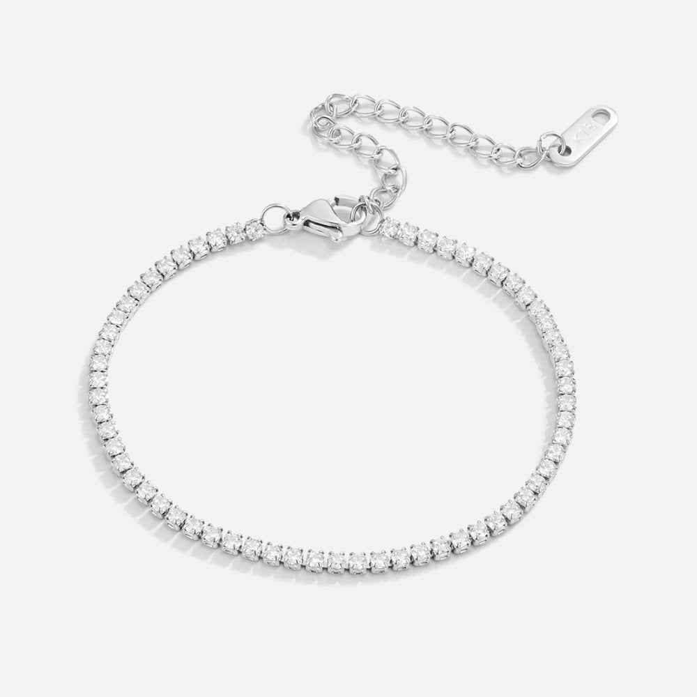 Cordelia Silver Tennis Bracelet - Beautiful Earth Boutique