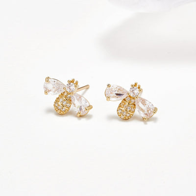 Crystal Bee Earrings - Beautiful Earth Boutique
