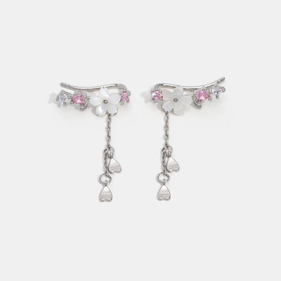Crystal Cherry Blossom Earrings - Beautiful Earth Boutique