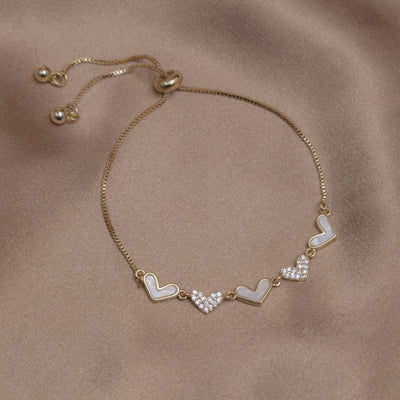 Crystal Estelle Heart Bracelet - Beautiful Earth Boutique