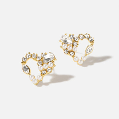 Crystal Heart Earrings - Beautiful Earth Boutique