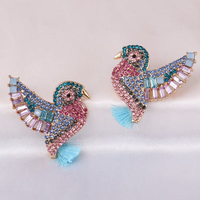 Crystal Hummingbird Earrings - Beautiful Earth Boutique