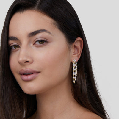 Crystal Leona Waterfall Earrings - Beautiful Earth Boutique